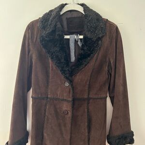 Vintage Dark Brown Teddy Jacket